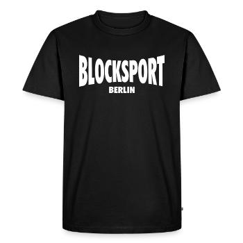 BLOCKSPORT BERLIN Ultras Hooligans Football - T-shirt Premium bio Homme - noir - Devant - Nico (187cm)