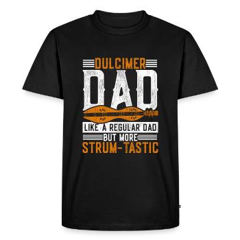Dulcimer Dulcimore Doucemore Dad - Men's Premium Organic T-Shirt - black - Front - Nico (187cm)