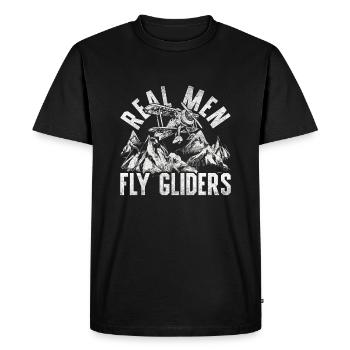Model Airplane Model Airplane - Men's Premium Organic T-Shirt - black - Front - Nico (187cm)