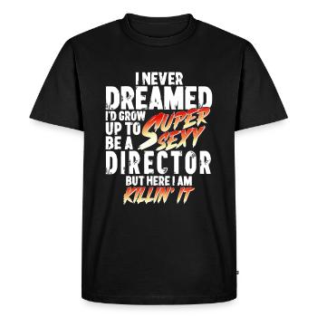 Super Sexy Directeur Directeur Cadeau - T-shirt Premium bio Homme - noir - Devant - Nico (187cm)