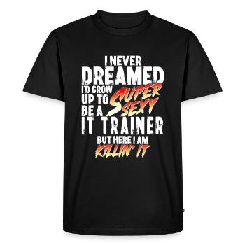 Super Sexy IT Trainer IT Training Cadeau - T-shirt Premium bio Homme - noir - Devant - Nico (187cm)