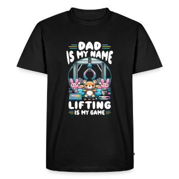 Pince Kraller Pince Père - T-shirt Premium bio Homme - noir - Devant - Nico (187cm)