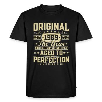 Original 1969 Vintage Vintage rétro anniversaire - T-shirt Premium bio Homme - noir - Devant - Nico (187cm)
