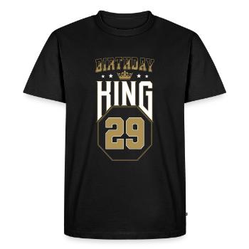 Birthday King 29 Years 29th Birthday Gift - Men's Premium Organic T-Shirt - black - Front - Nico (187cm)