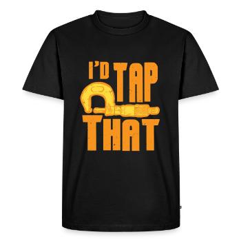 Cutting Machine Operator Father Husband - Men's Premium Organic T-Shirt - black - Front - Nico (187cm)