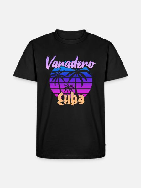 Varadero Cuba Sunset - Men's Premium Organic T-Shirt - black