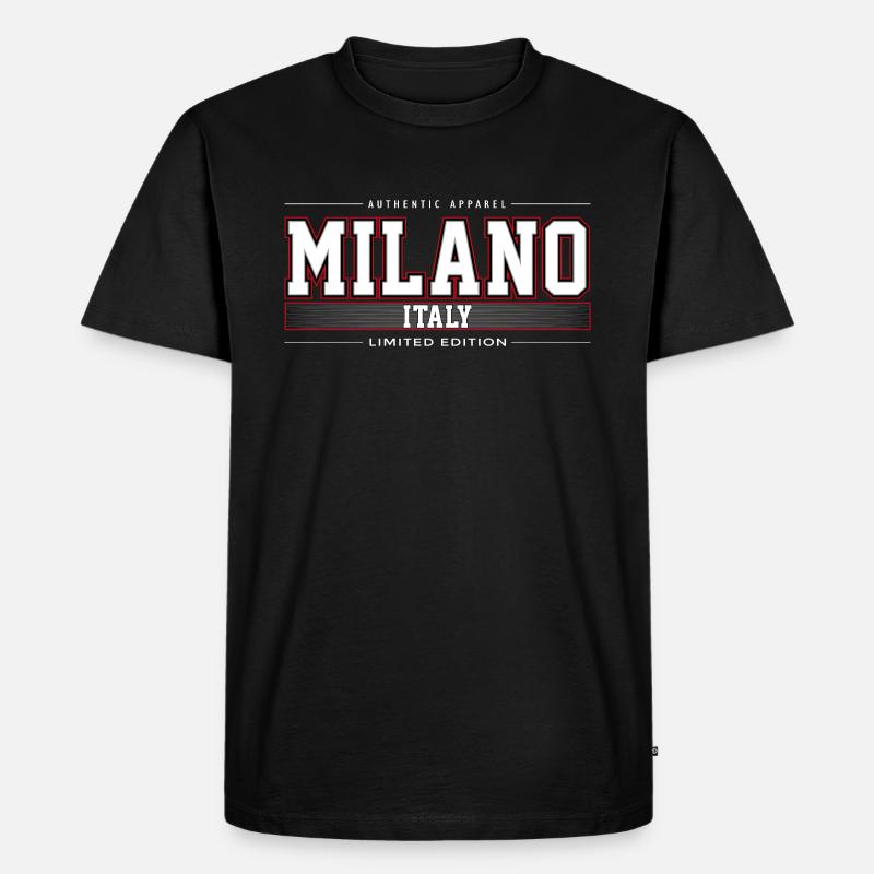 Milano - Männer Premium Bio T-Shirt - Schwarz