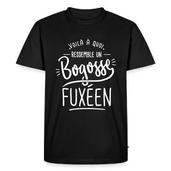 bogosse Fuxéen cadeau foix 09 - T-shirt Premium bio Homme - noir - Devant - Nico (187cm)