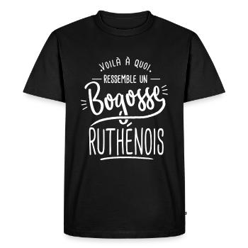 bogosse Ruthénois cadeau Rodez 12 - T-shirt Premium bio Homme - noir - Devant - Nico (187cm)