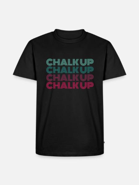 Boulderer Chalk Up Bouldering - Men's Premium Organic T-Shirt - black