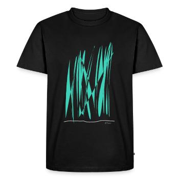 Couleur de la ligne - T-shirt Premium bio Homme - noir - Devant - Nico (187cm)