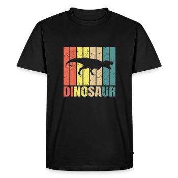 T-Rex - T-shirt Premium bio Homme - noir - Devant - Nico (187cm)