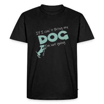 Chien Chien Cadeau Idée Cadeau Chiot Chien - T-shirt Premium bio Homme - noir - Devant - Nico (187cm)