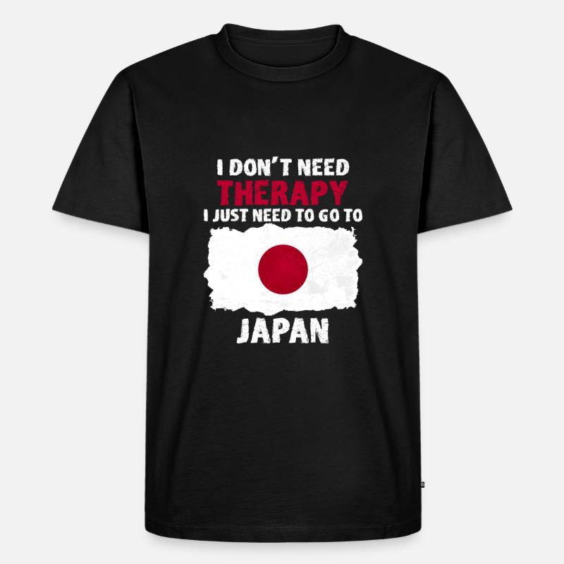 Japan - Männer Premium Bio T-Shirt - Schwarz