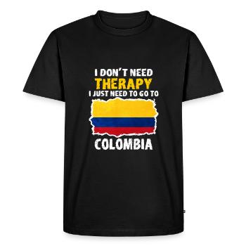 Colombie - T-shirt Premium bio Homme - noir - Devant - Nico (187cm)