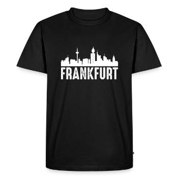 Frankfurt - Men's Premium Organic T-Shirt - black - Front - Nico (187cm)