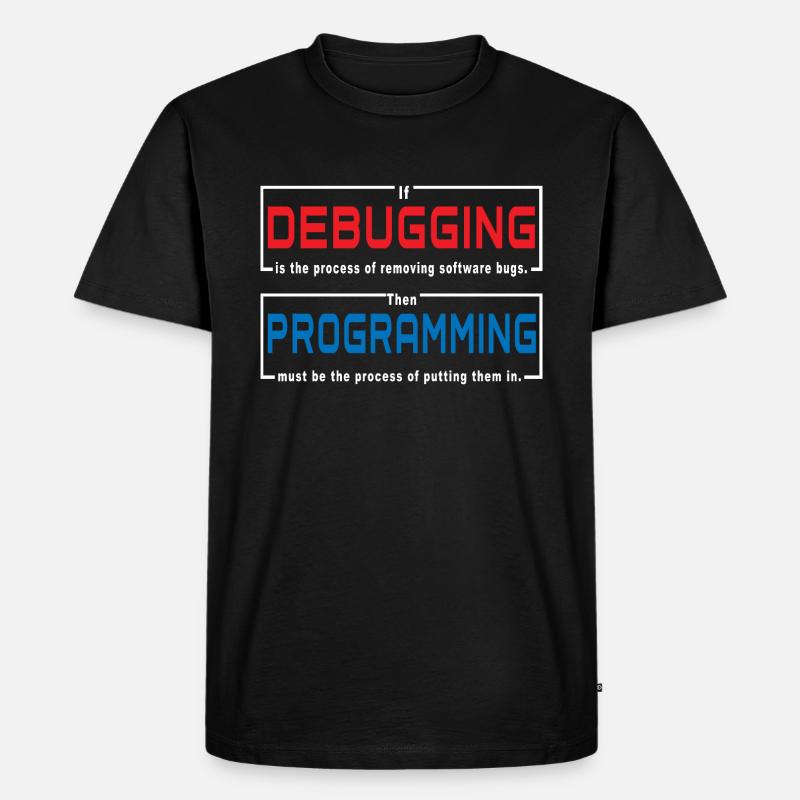 Debugging programming - Men's Premium Organic T-Shirt - black