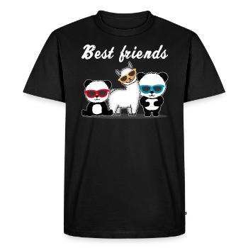 Meilleur cadeau amis femmes hommes enfants - T-shirt Premium bio Homme - noir - Devant - Nico (187cm)