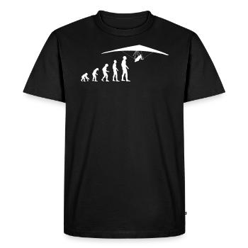 Deltaplane Evolution du deltaplane drôle - T-shirt Premium bio Homme - noir - Devant - Nico (187cm)