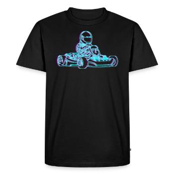 Kart Gokart Karting Karting Retro Gift - T-shirt Premium bio Homme - noir - Devant - Nico (187cm)