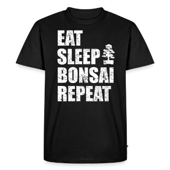 Bonsaï disant cadeau de la culture du Japon - T-shirt Premium bio Homme - noir - Devant - Nico (187cm)