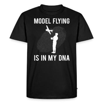 Model flight funny saying model builder gift - Men's Premium Organic T-Shirt - black - Front - Nico (187cm)