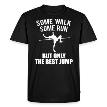Athlétisme cadeau saut en hauteur saut en hauteur - T-shirt Premium bio Homme - noir - Devant - Nico (187cm)