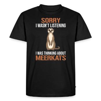 Suricate rengaine Cadeau Dames Hommes Enfants - T-shirt Premium bio Homme - noir - Devant - Nico (187cm)