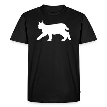 Lynx Bobcat Forest Animals Animal Lovers Cadeau - T-shirt Premium bio Homme - noir - Devant - Nico (187cm)