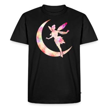 Fée Magique Elfe Conte de Fées Dames Fille Cadeau - T-shirt Premium bio Homme - noir - Devant - Nico (187cm)