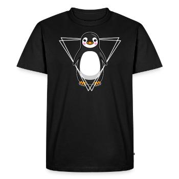 Penguin Seabird Seabird Bird Gift - Men's Premium Organic T-Shirt - black - Front - Nico (187cm)