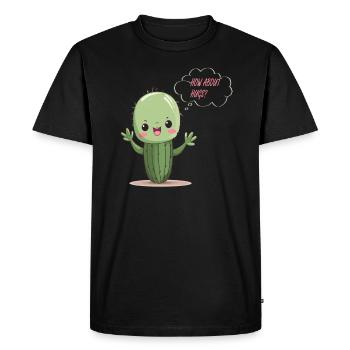 Que diriez-vous de ws avec câlins câlins câlins câlins - T-shirt Premium bio Homme - noir - Devant - Nico (187cm)