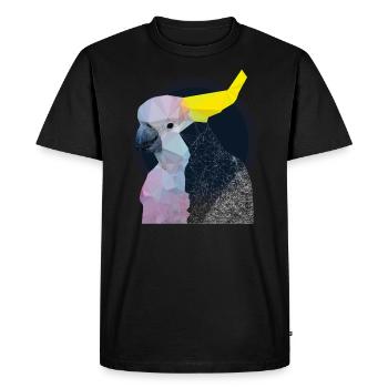 Parrot Bird Arty Cockatoo - Men's Premium Organic T-Shirt - black - Front - Nico (187cm)