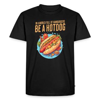 Arrière-cour Barbecue Vacances d’été BBQ Grill Hot-dog - T-shirt Premium bio Homme - noir - Devant - Nico (187cm)