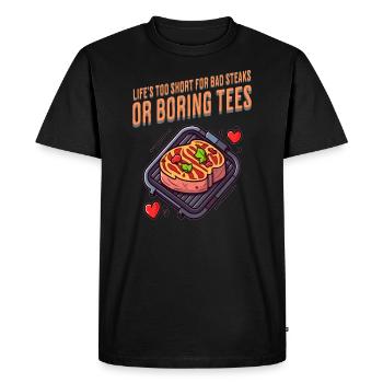 Summer Grill Stake Lover BBQ Grill Stake - T-shirt Premium bio Homme - noir - Devant - Nico (187cm)