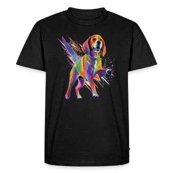 Beagle Dog Lover Dog Groomer - T-shirt Premium bio Homme - noir - Devant - Nico (187cm)
