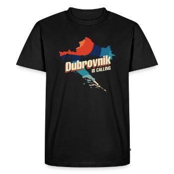 Dubrovnik Voyage dans les Balkans croate - T-shirt Premium bio Homme - noir - Devant - Nico (187cm)