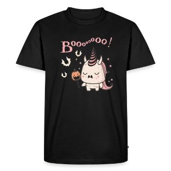 Autumn Spooky October Cute Halloween - Men's Premium Organic T-Shirt - black - Front - Nico (187cm)