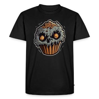Horreur Halloween Zombie Muffin Costume Effrayant - T-shirt Premium bio Homme - noir - Devant - Nico (187cm)