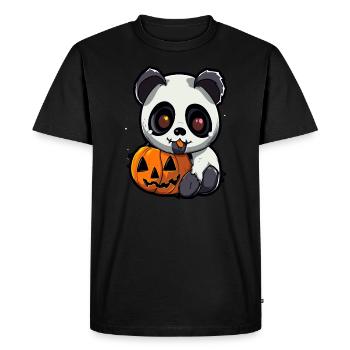 Mignon Halloween Panda Costume effrayant Halloween - T-shirt Premium bio Homme - noir - Devant - Nico (187cm)