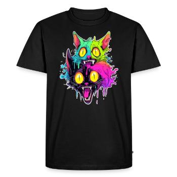 Halloween Party Zombie Cat Costume EDM Festival - T-shirt Premium bio Homme - noir - Devant - Nico (187cm)