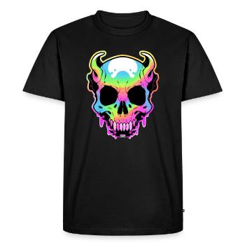 Heavy Music Skull Art Death Metal Concert - T-shirt Premium bio Homme - noir - Devant - Nico (187cm)