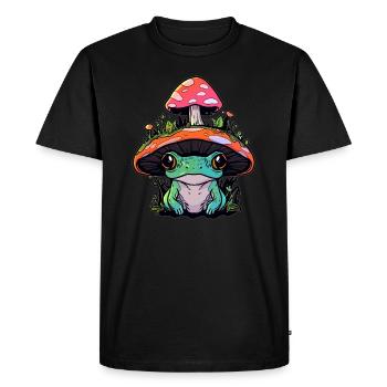 Electronic Music Lover EDM Festival Rave Dj - Men's Premium Organic T-Shirt - black - Front - Nico (187cm)