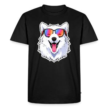 Samoyède Dog Lover Toiletteur pour chiens - T-shirt Premium bio Homme - noir - Devant - Nico (187cm)