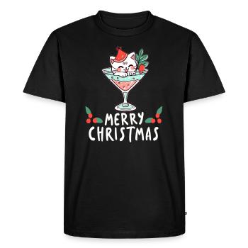 Mulled Wine Winter Holiday Cocktail Sweet Christmas Pa - Men's Premium Organic T-Shirt - black - Front - Nico (187cm)