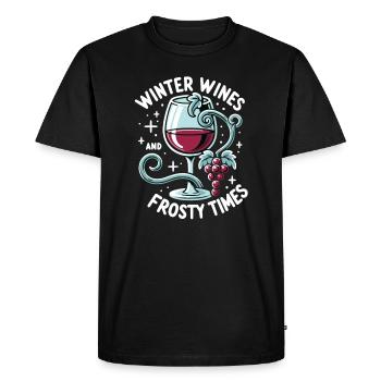 Christmas Mulled Wine Funny Winter Mulled Wine - Men's Premium Organic T-Shirt - black - Front - Nico (187cm)