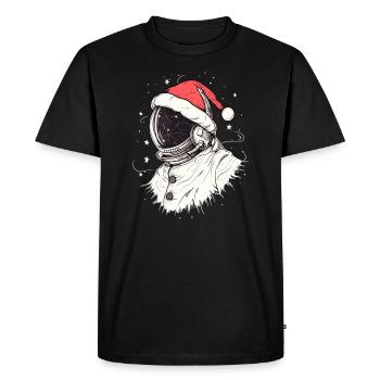 Festival de Noël EDM Trippy Astronaut - T-shirt Premium bio Homme - noir - Devant - Nico (187cm)