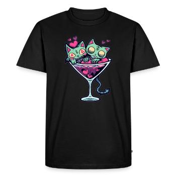 Sweet Love Cocktail Couple de la Saint-Valentin - T-shirt Premium bio Homme - noir - Devant - Nico (187cm)