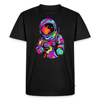 Electronic Music Lover Summer EDM Festival Rave - Men's Premium Organic T-Shirt - black - Front - Nico (187cm)