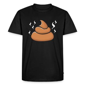 Merde puante - T-shirt Premium bio Homme - noir - Devant - Nico (187cm)